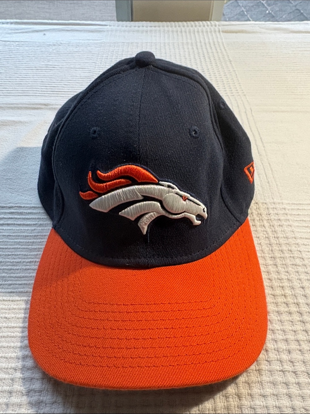 NFL Denver Broncos Navy and Orange Hat with Embroidered Logo